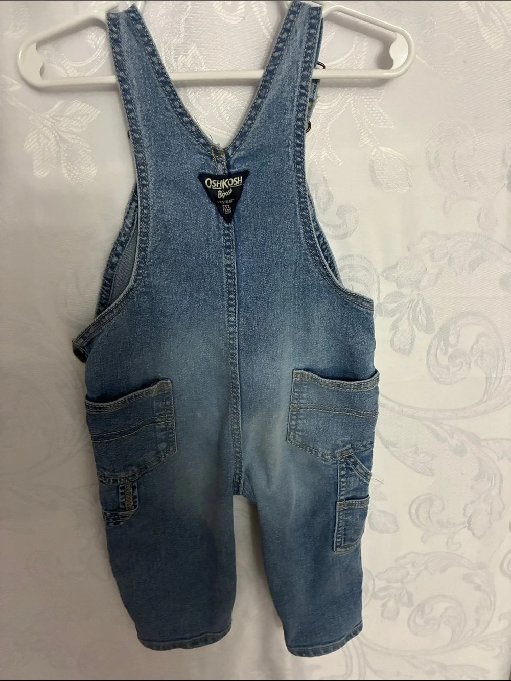 OshKosh B'gosh Denim Overalls in Faded Blue